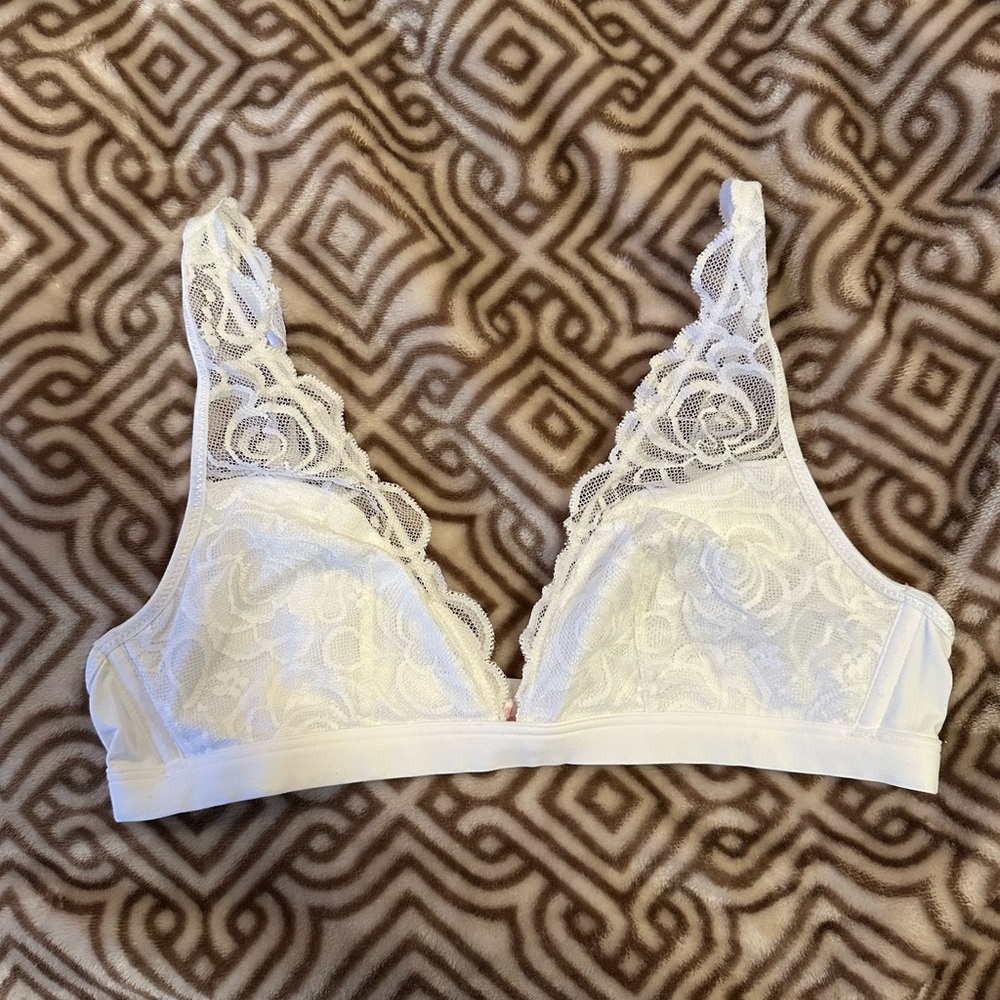 White Lacey Bralette